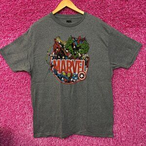 Marvel Comic Book Gray Tshirt size XL